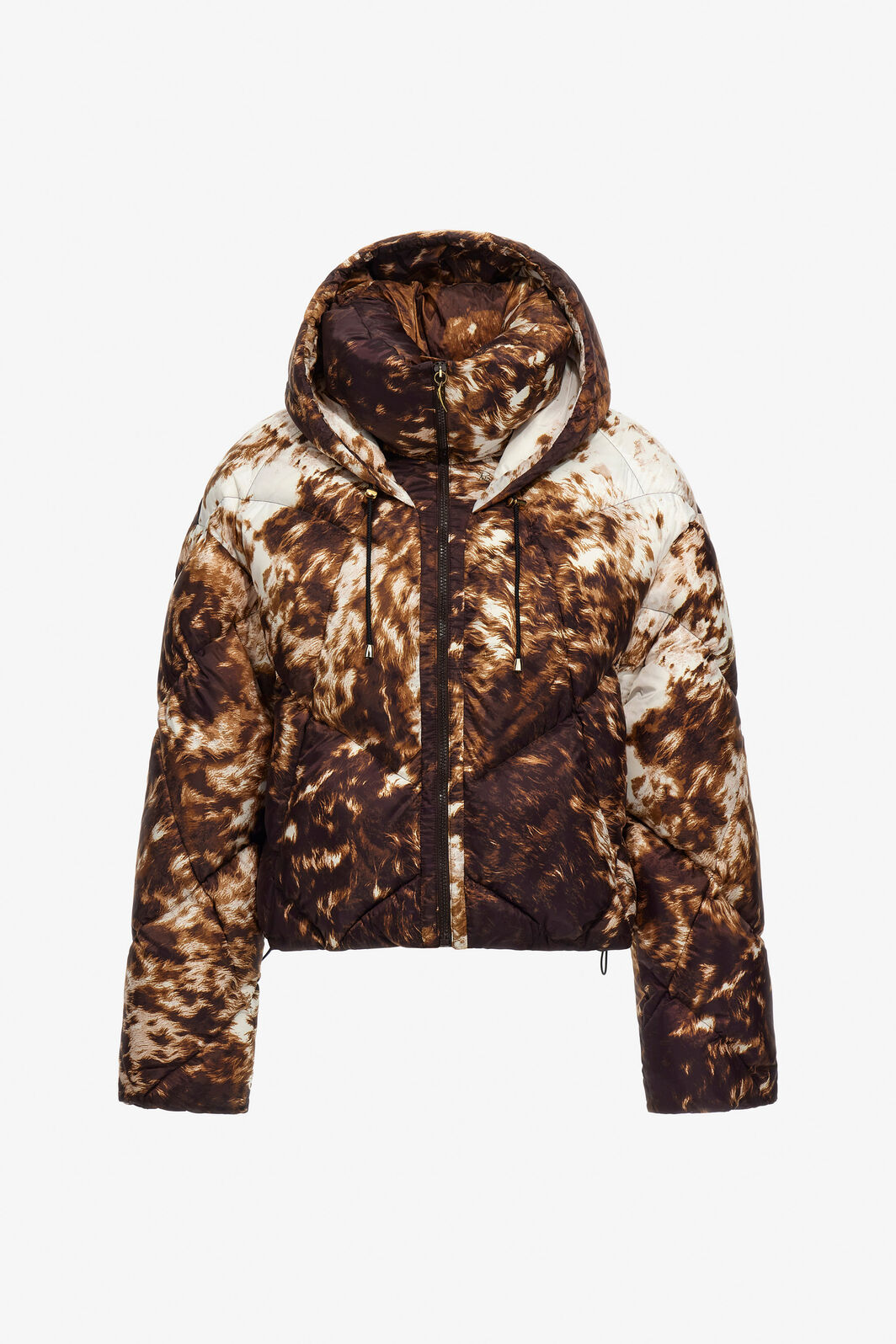 RC Appaloosa Print Puffer Jacket Brown TKT802-SRN08